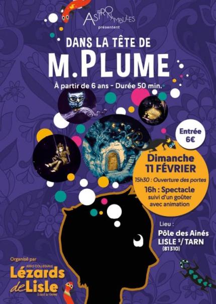 Spectacle "Dans la tête de Mr Plume"